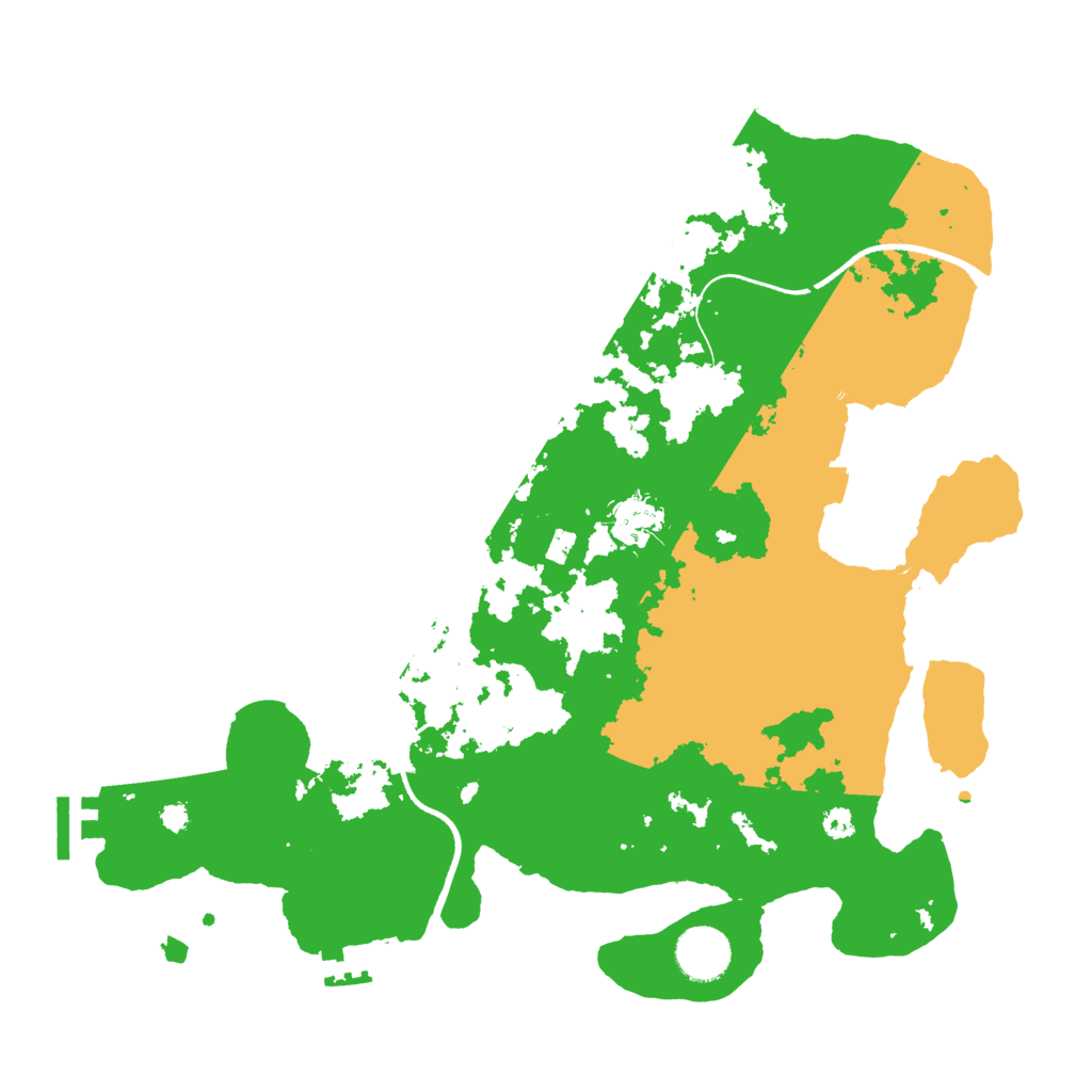 Biome Rust Map: Procedural Map, Size: 3500, Seed: 478119277