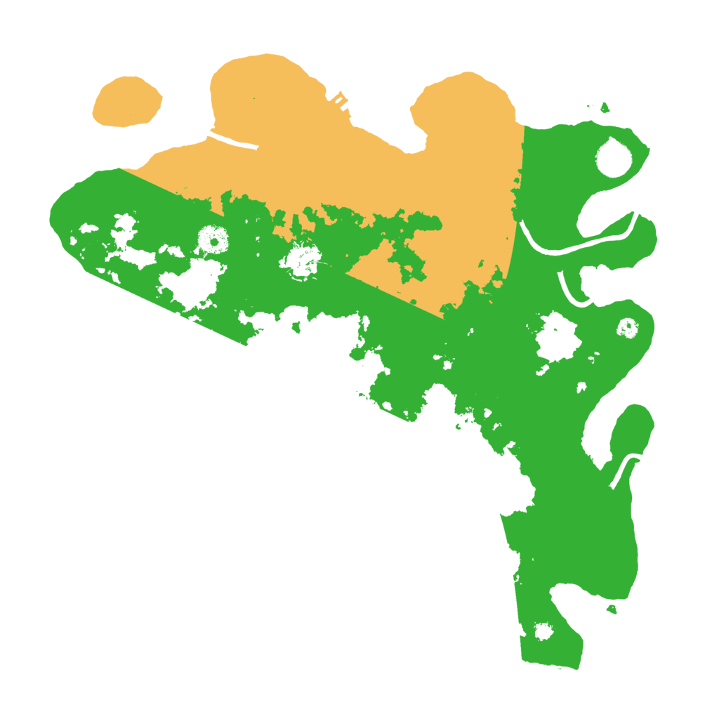 Biome Rust Map: Procedural Map, Size: 3600, Seed: 33