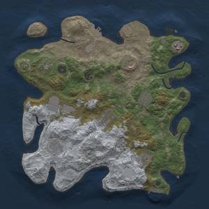 Thumbnail Rust Map: Procedural Map, Size: 3600, Seed: 33, 19 Monuments