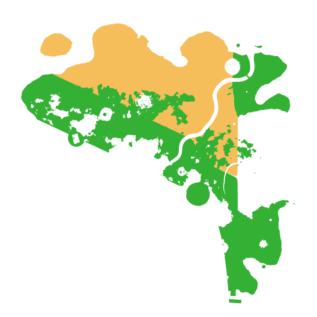 Biome Rust Map: Procedural Map, Size: 3600, Seed: 33