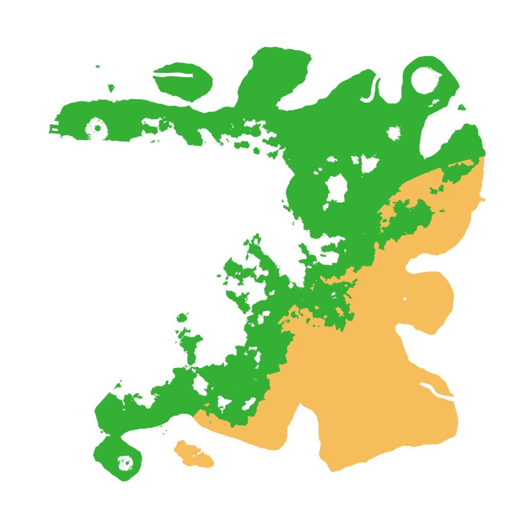 Biome Rust Map: Procedural Map, Size: 3500, Seed: 1450031330
