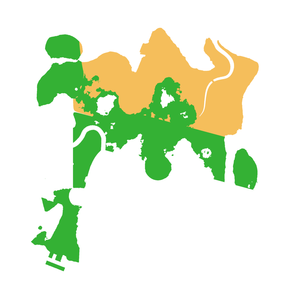 Biome Rust Map: Procedural Map, Size: 3000, Seed: 8841