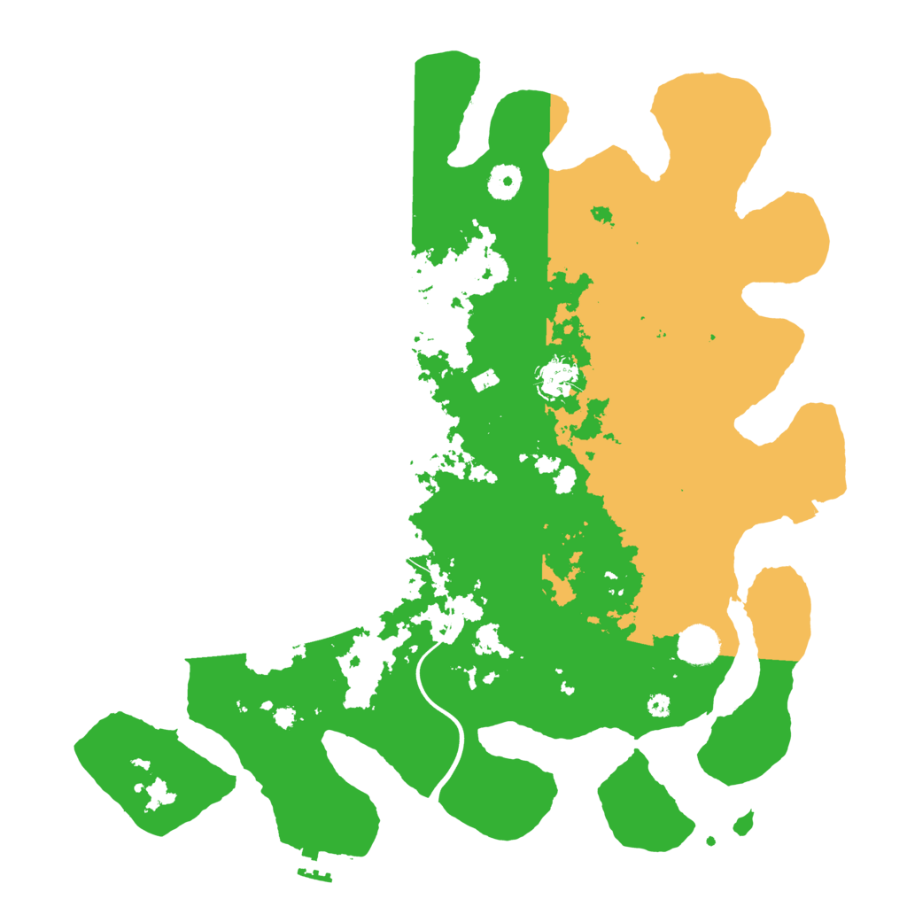 Biome Rust Map: Procedural Map, Size: 3900, Seed: 200811