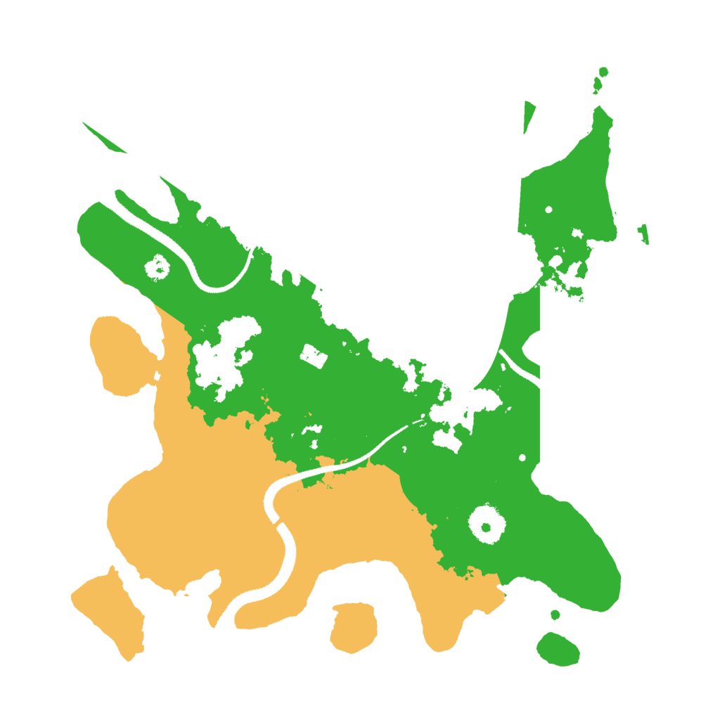 Biome Rust Map: Procedural Map, Size: 3000, Seed: 11827883