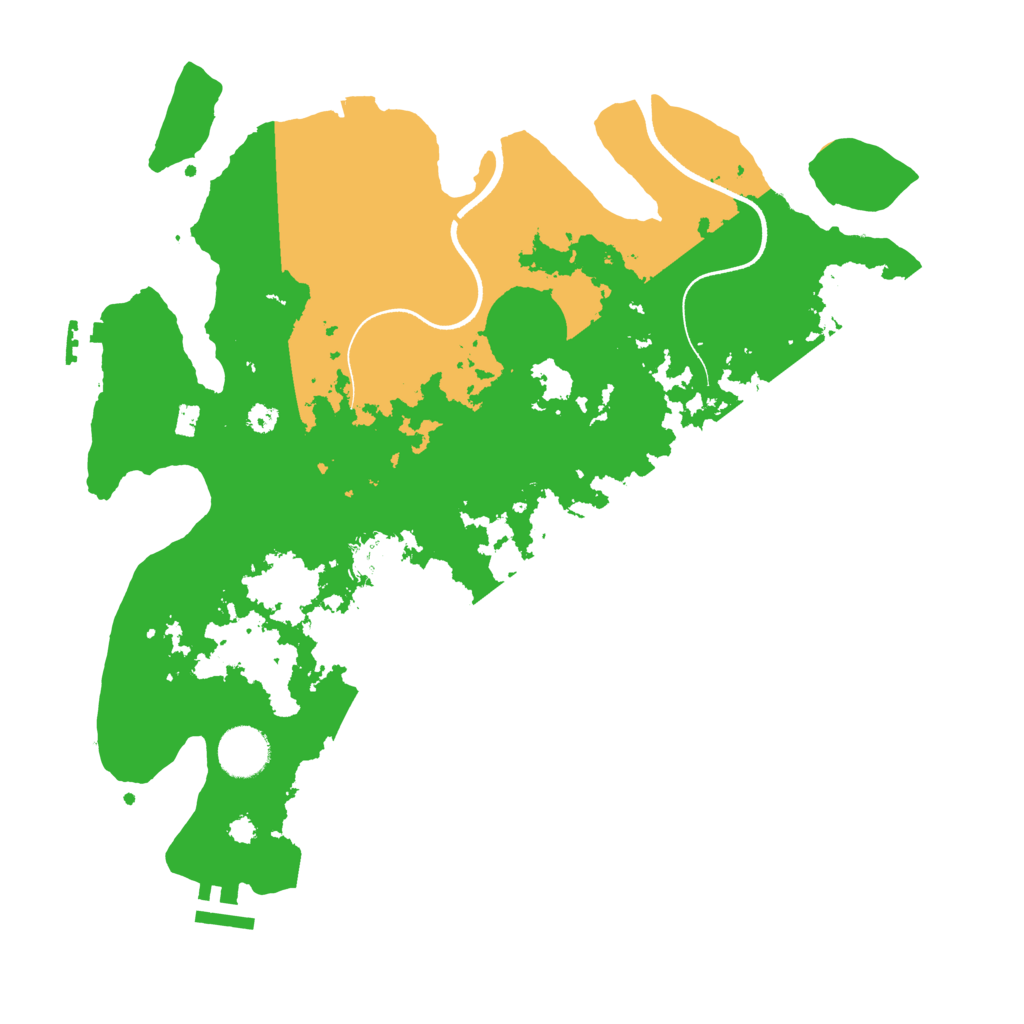 Biome Rust Map: Procedural Map, Size: 3500, Seed: 930243507
