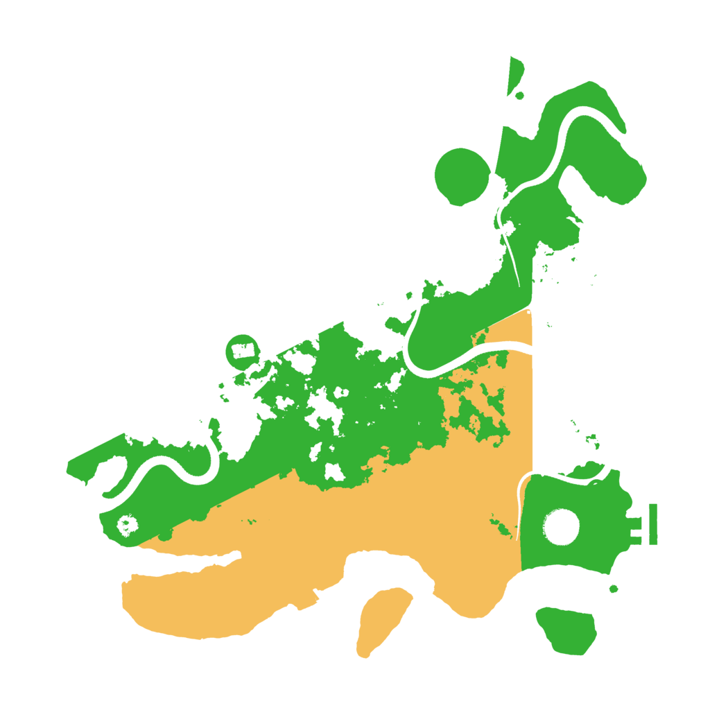 Biome Rust Map: Procedural Map, Size: 3500, Seed: 523