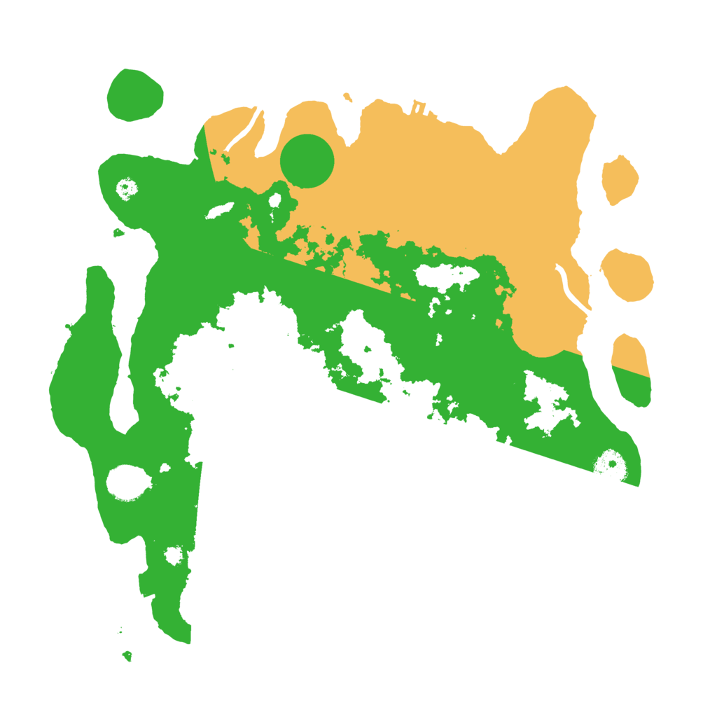 Biome Rust Map: Procedural Map, Size: 3500, Seed: 6345345