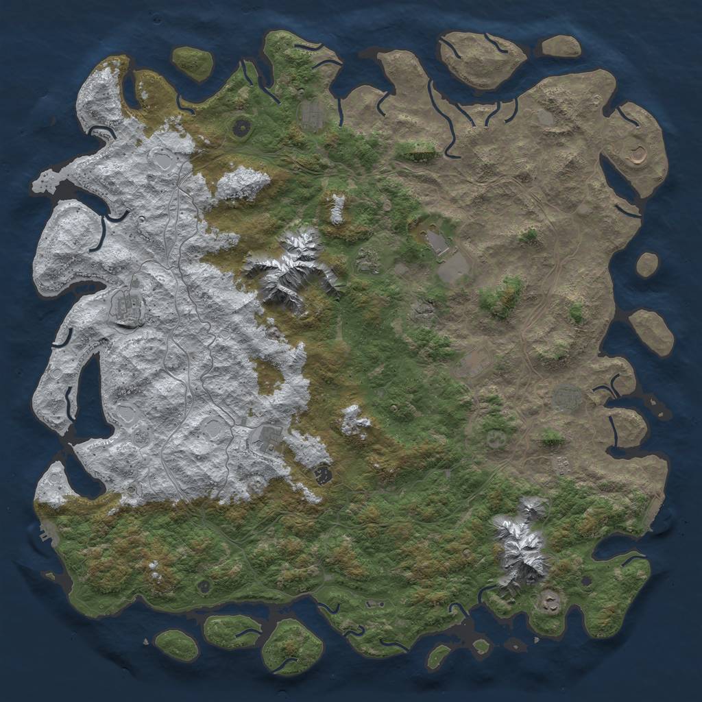 Rust Map: Procedural Map, Size: 5995, Seed: 1181235959, 20 Monuments