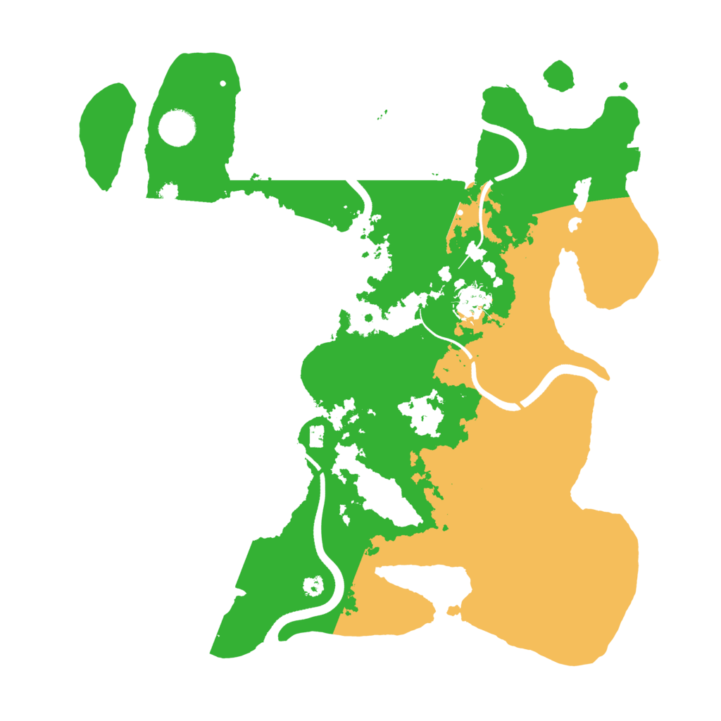 Biome Rust Map: Procedural Map, Size: 3500, Seed: 280419759