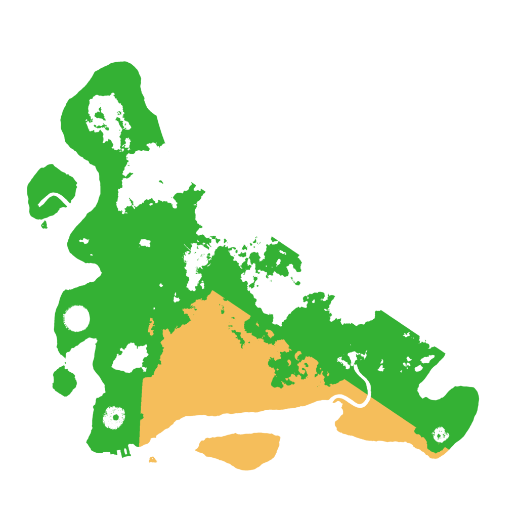 Biome Rust Map: Procedural Map, Size: 3500, Seed: 134165