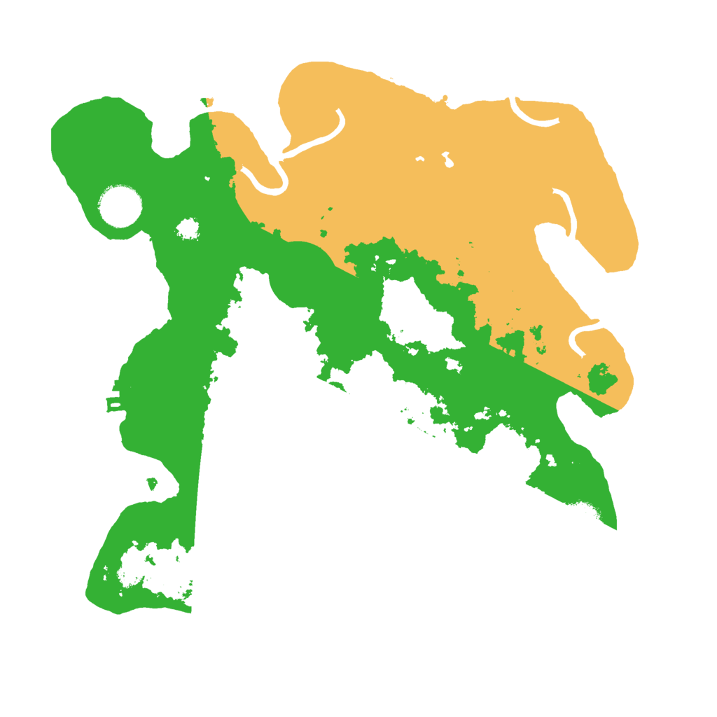 Biome Rust Map: Procedural Map, Size: 3000, Seed: 3208916