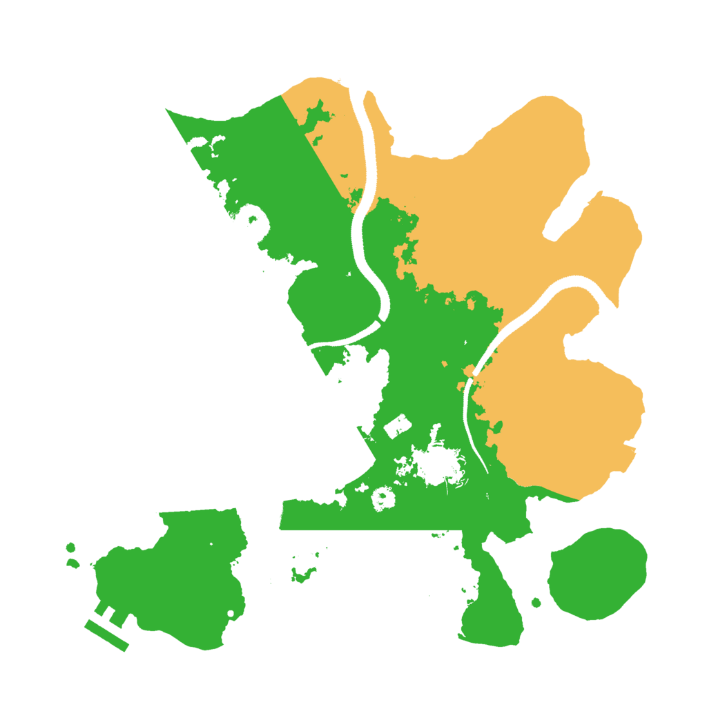 Biome Rust Map: Procedural Map, Size: 3000, Seed: 449173361