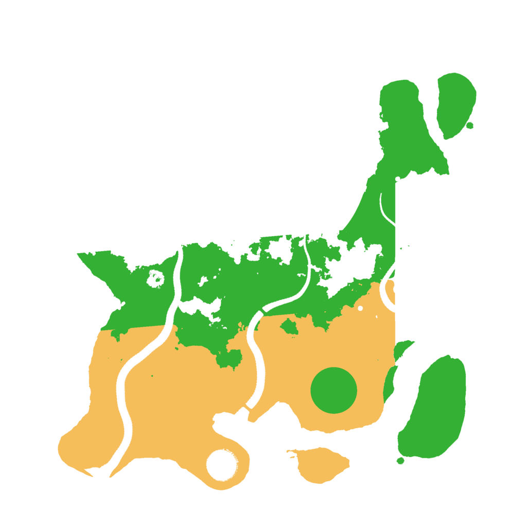 Biome Rust Map: Procedural Map, Size: 3000, Seed: 8429