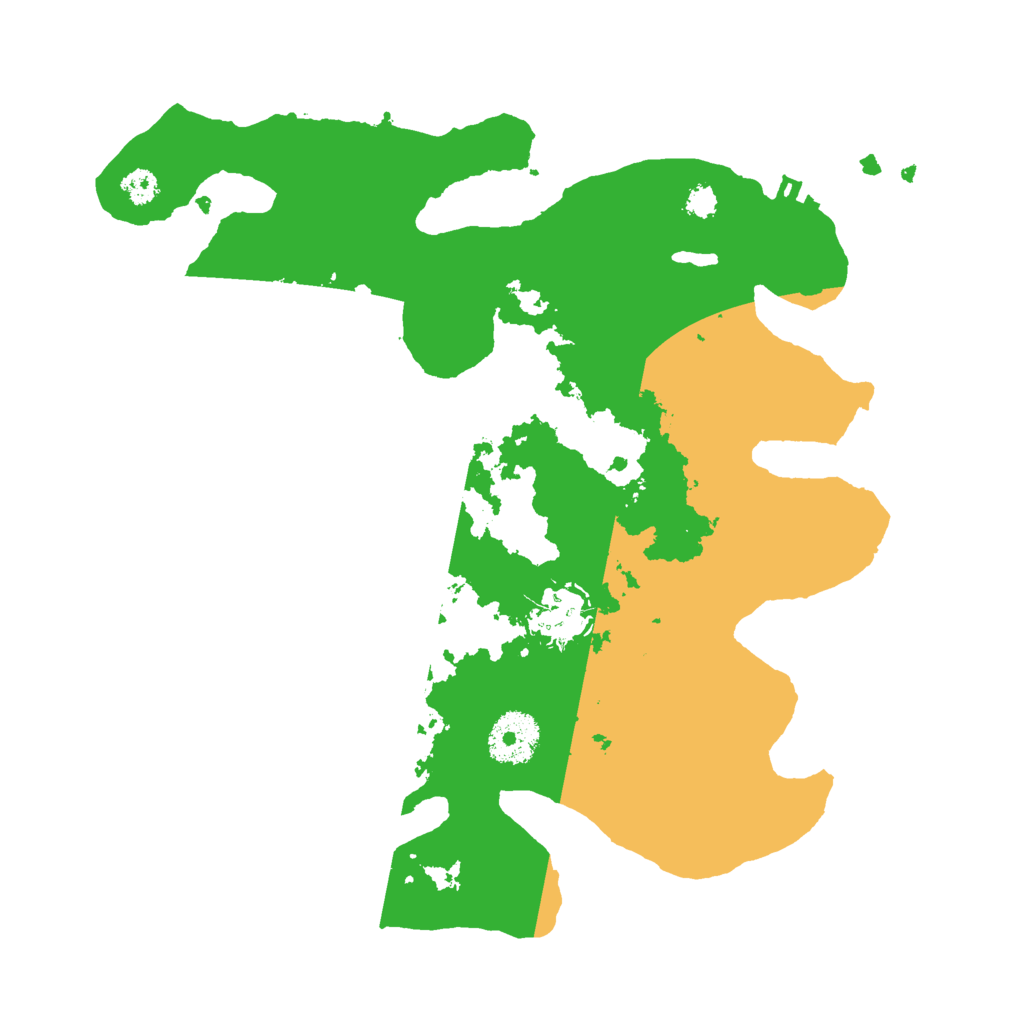 Biome Rust Map: Procedural Map, Size: 3000, Seed: 18216
