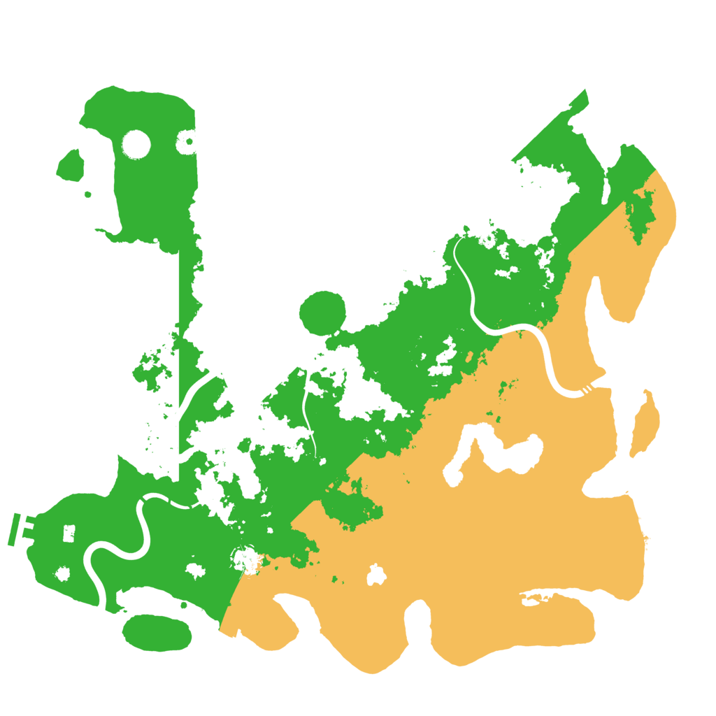 Biome Rust Map: Procedural Map, Size: 4400, Seed: 134698