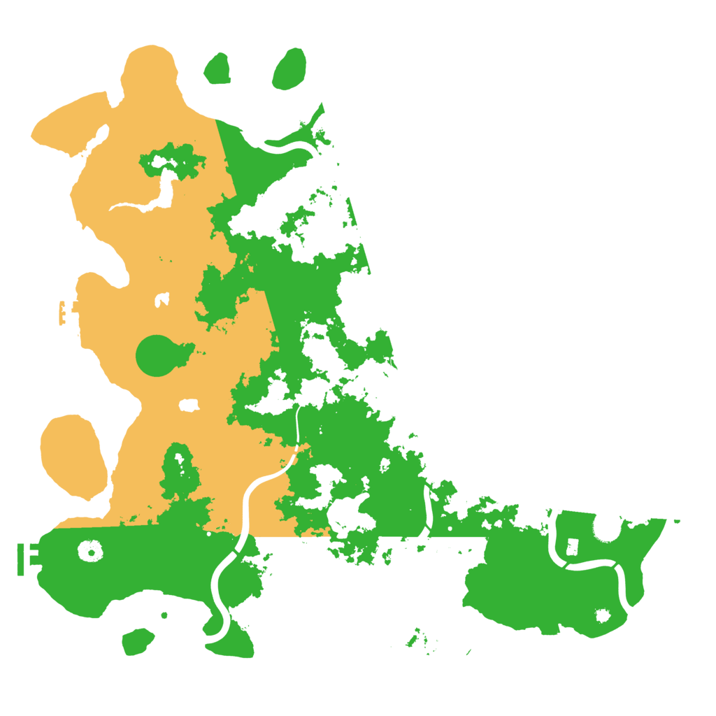 Biome Rust Map: Procedural Map, Size: 4500, Seed: 4046517