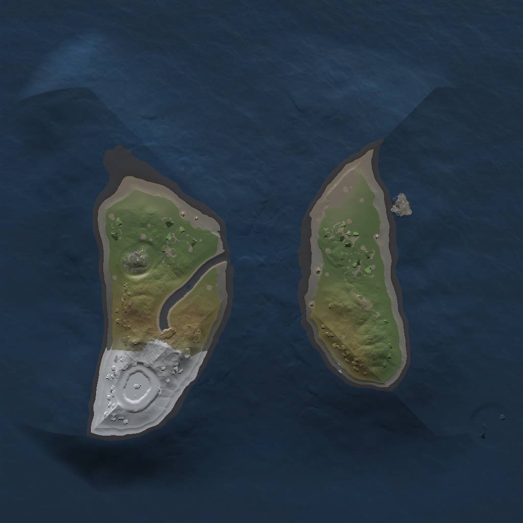 Rust Map: Procedural Map, Size: 1250, Seed: 177197700, 4 Monuments