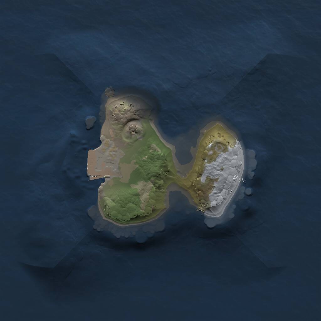 Rust Map: Procedural Map, Size: 1250, Seed: 2120596454, 1 Monuments