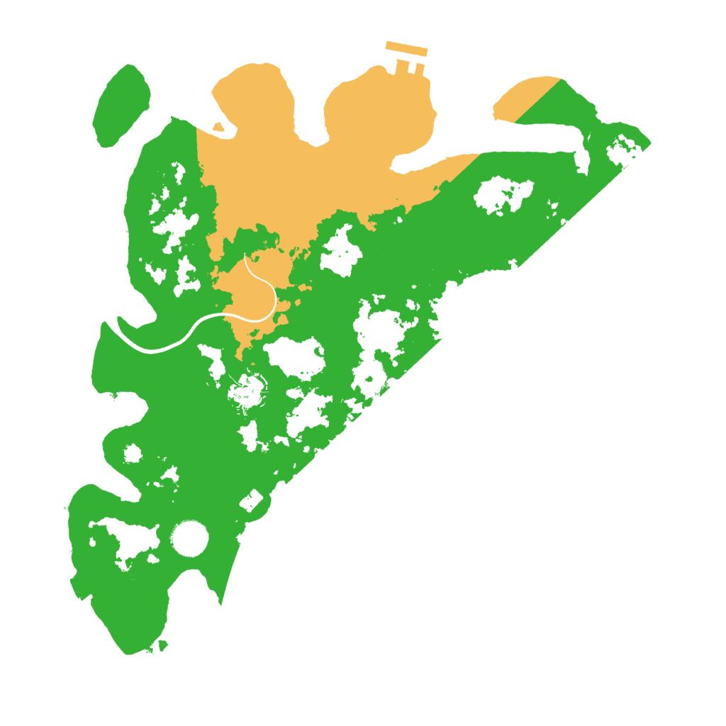 Biome Rust Map: Procedural Map, Size: 3500, Seed: 388275881