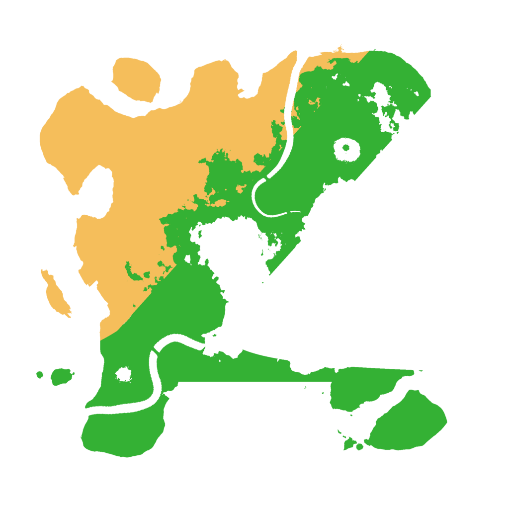 Biome Rust Map: Procedural Map, Size: 3000, Seed: 15372