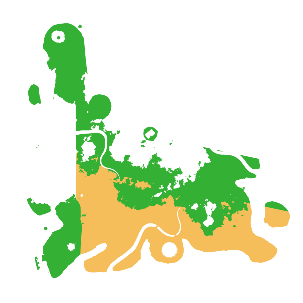 Biome Rust Map: Procedural Map, Size: 3500, Seed: 235456