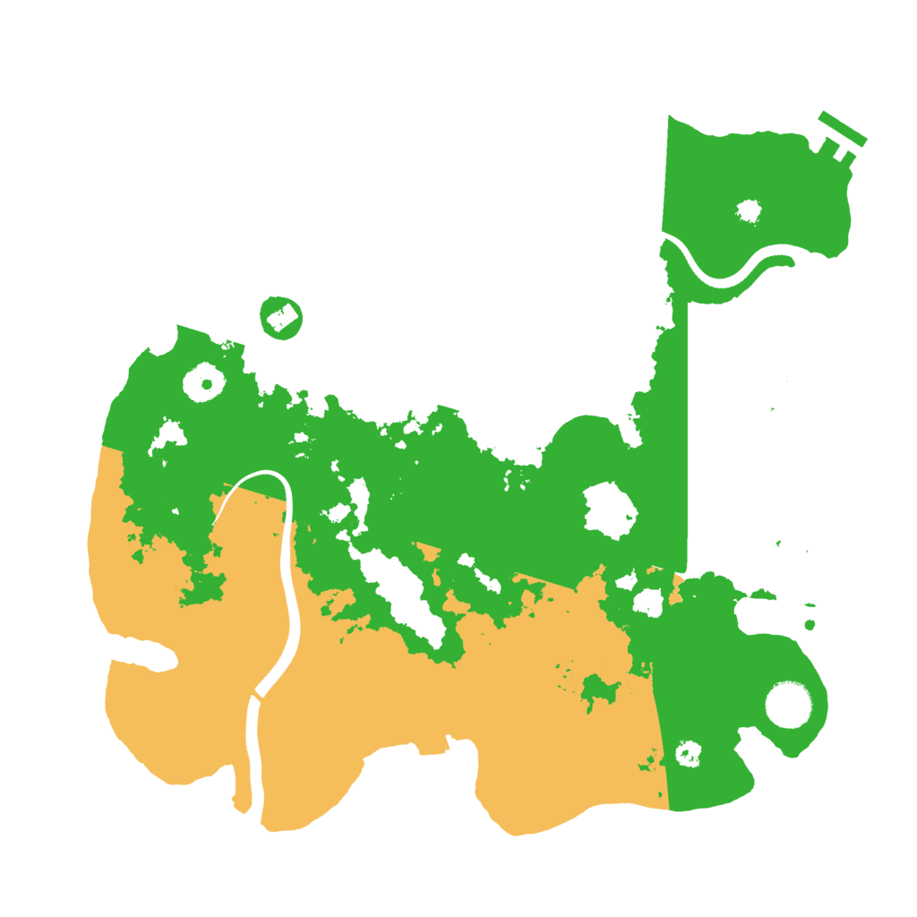 Biome Rust Map: Procedural Map, Size: 3500, Seed: 1910996147