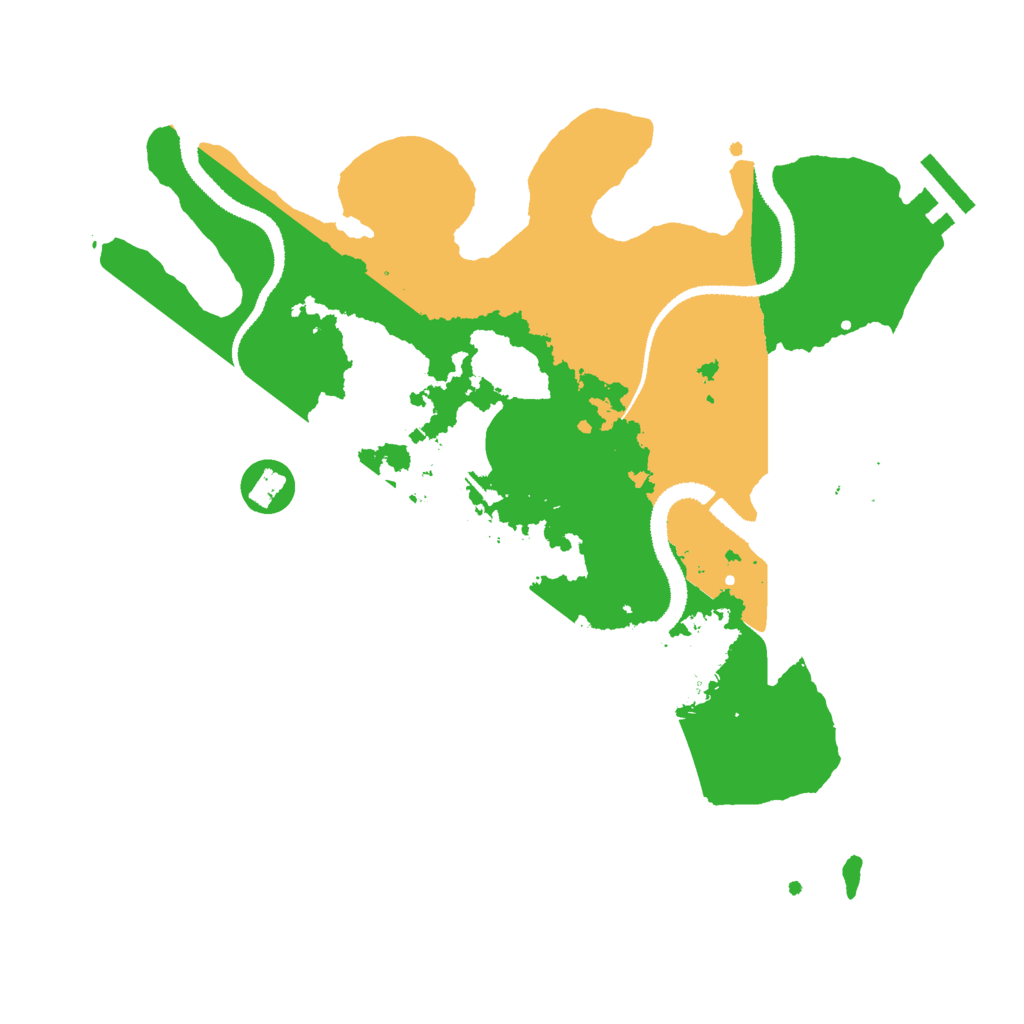Biome Rust Map: Procedural Map, Size: 3000, Seed: 18228