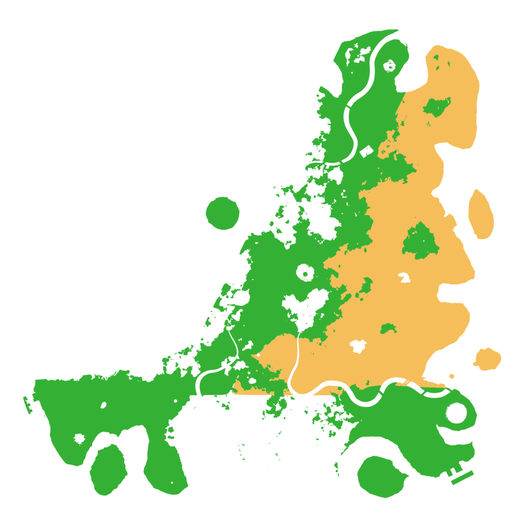Biome Rust Map: Procedural Map, Size: 4500, Seed: 4791