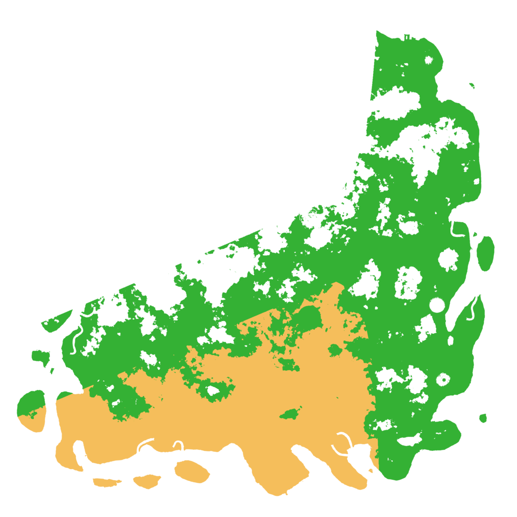 Biome Rust Map: Procedural Map, Size: 6000, Seed: 1836429099