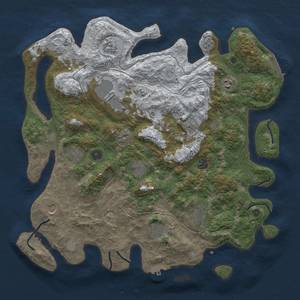 Thumbnail Rust Map: Procedural Map, Size: 4250, Seed: 433681212, 20 Monuments