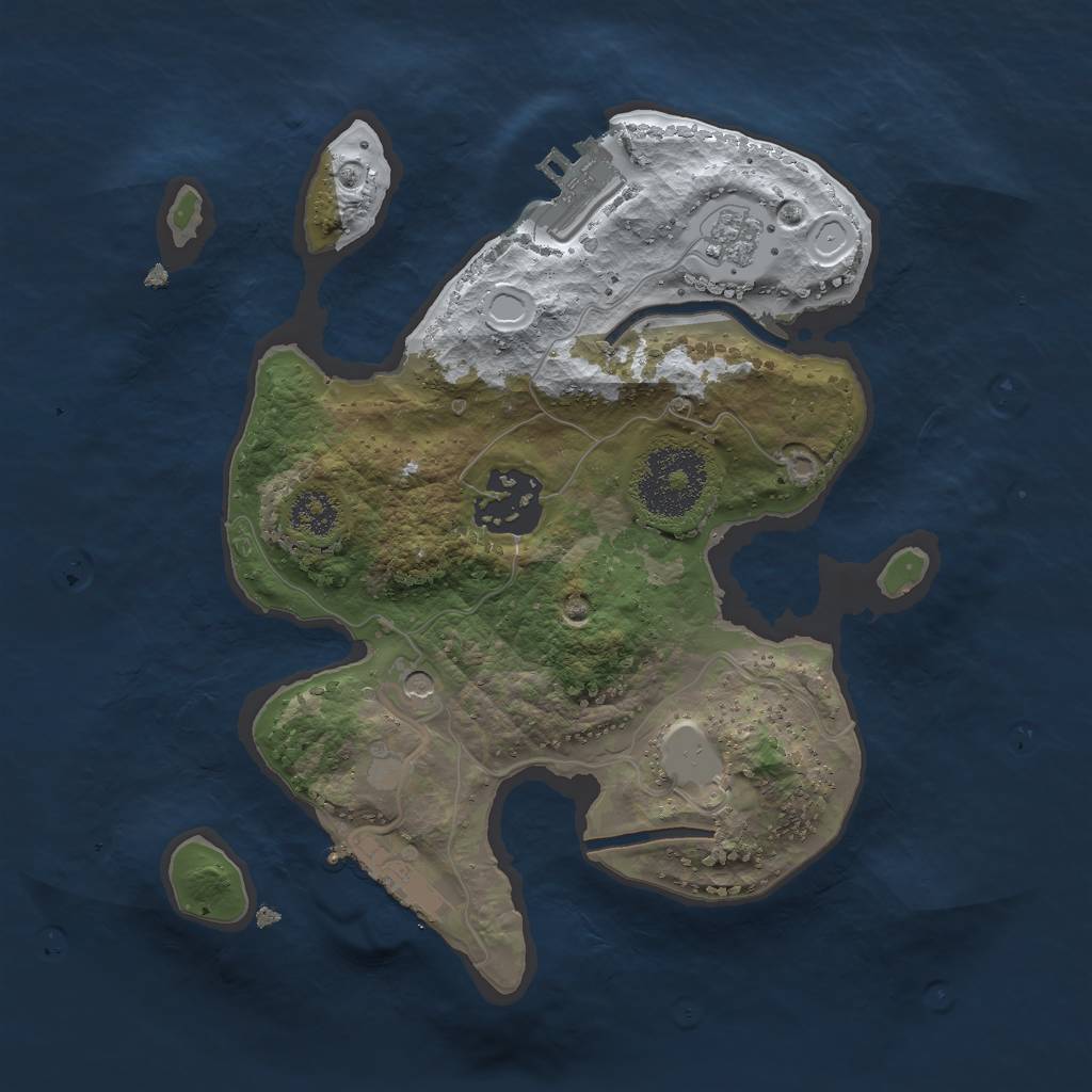 Rust Map: Procedural Map, Size: 2350, Seed: 96235, 10 Monuments