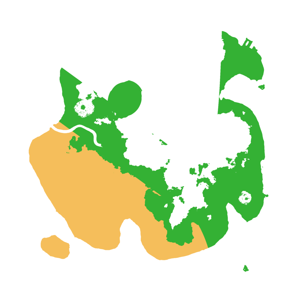 Biome Rust Map: Procedural Map, Size: 2500, Seed: 33231