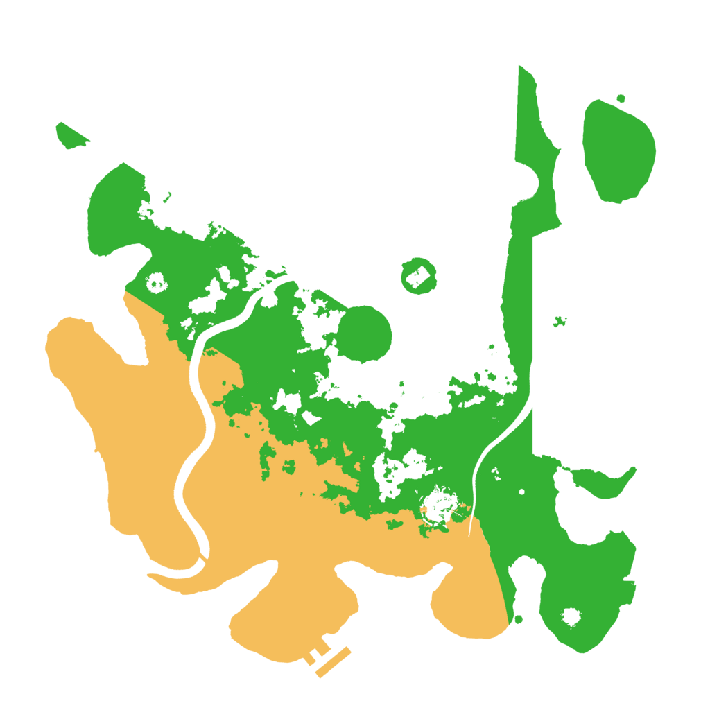 Biome Rust Map: Procedural Map, Size: 3500, Seed: 213128084