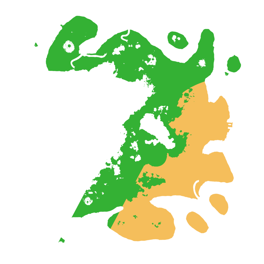 Biome Rust Map: Procedural Map, Size: 3500, Seed: 53421234
