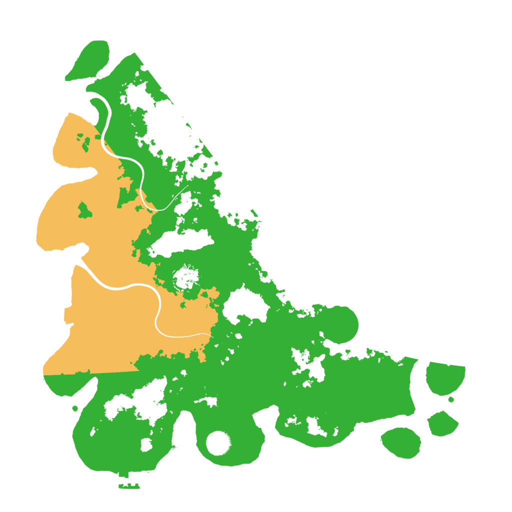 Biome Rust Map: Procedural Map, Size: 3700, Seed: 45121344