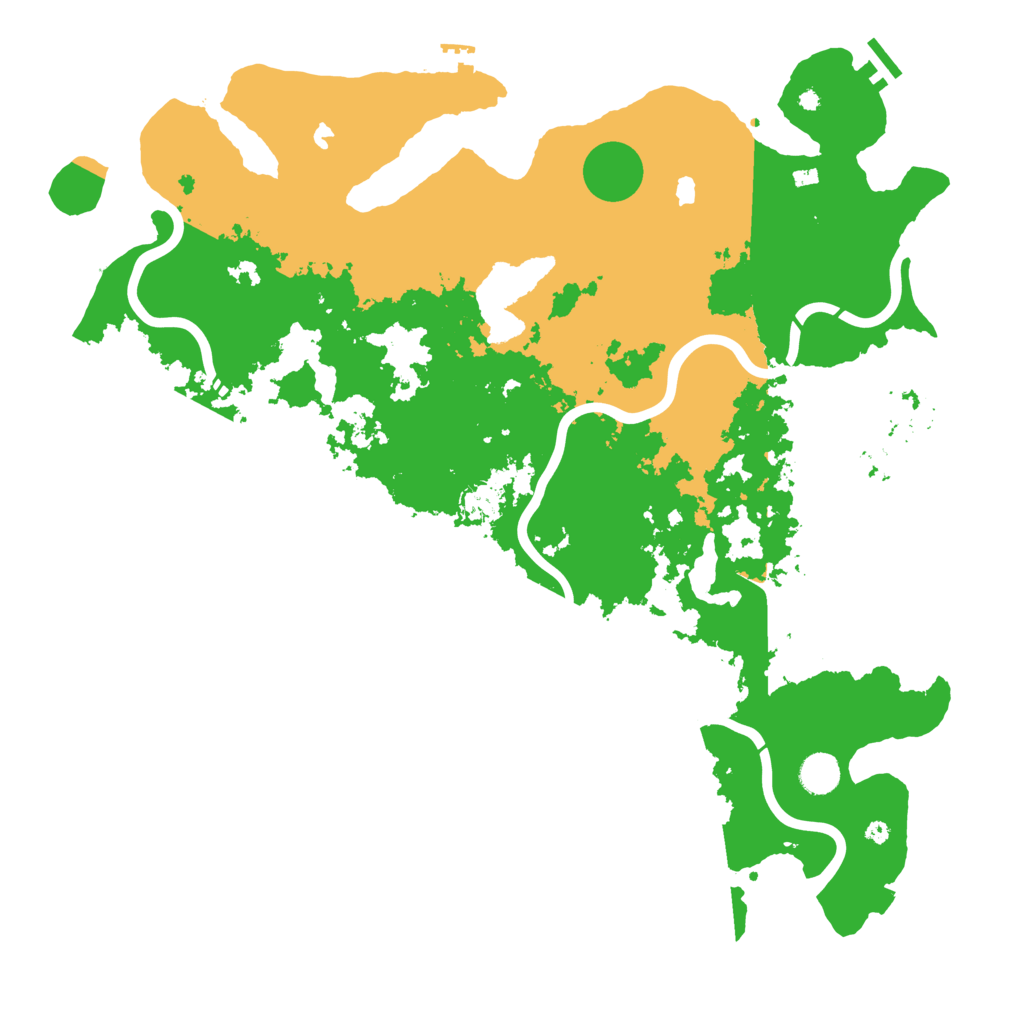 Biome Rust Map: Procedural Map, Size: 4500, Seed: 2057399028