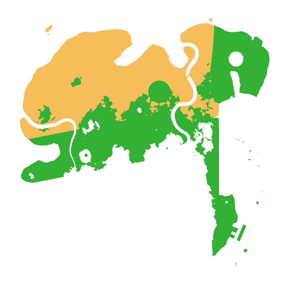 Biome Rust Map: Procedural Map, Size: 3500, Seed: 2364