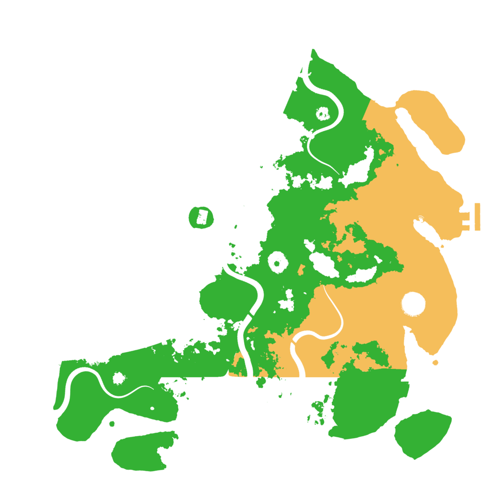 Biome Rust Map: Procedural Map, Size: 3700, Seed: 1646297608