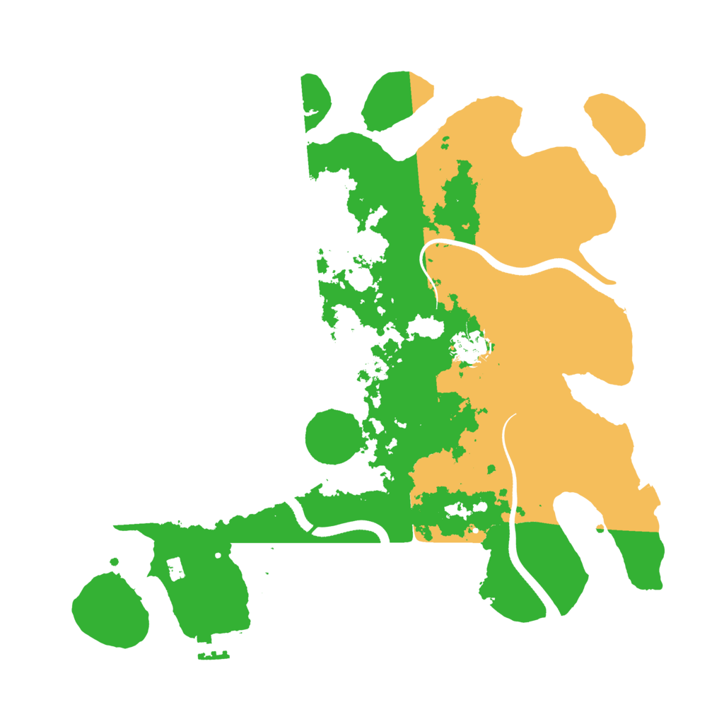 Biome Rust Map: Procedural Map, Size: 3500, Seed: 538547946