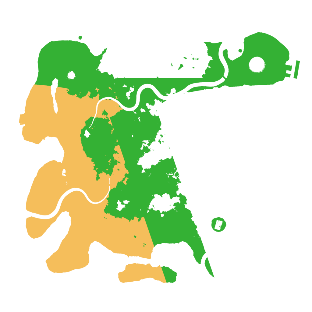 Biome Rust Map: Procedural Map, Size: 3500, Seed: 152955904