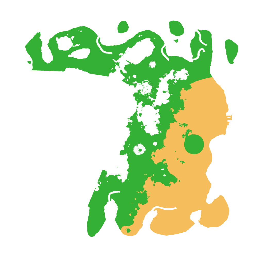 Biome Rust Map: Procedural Map, Size: 3500, Seed: 1749491905