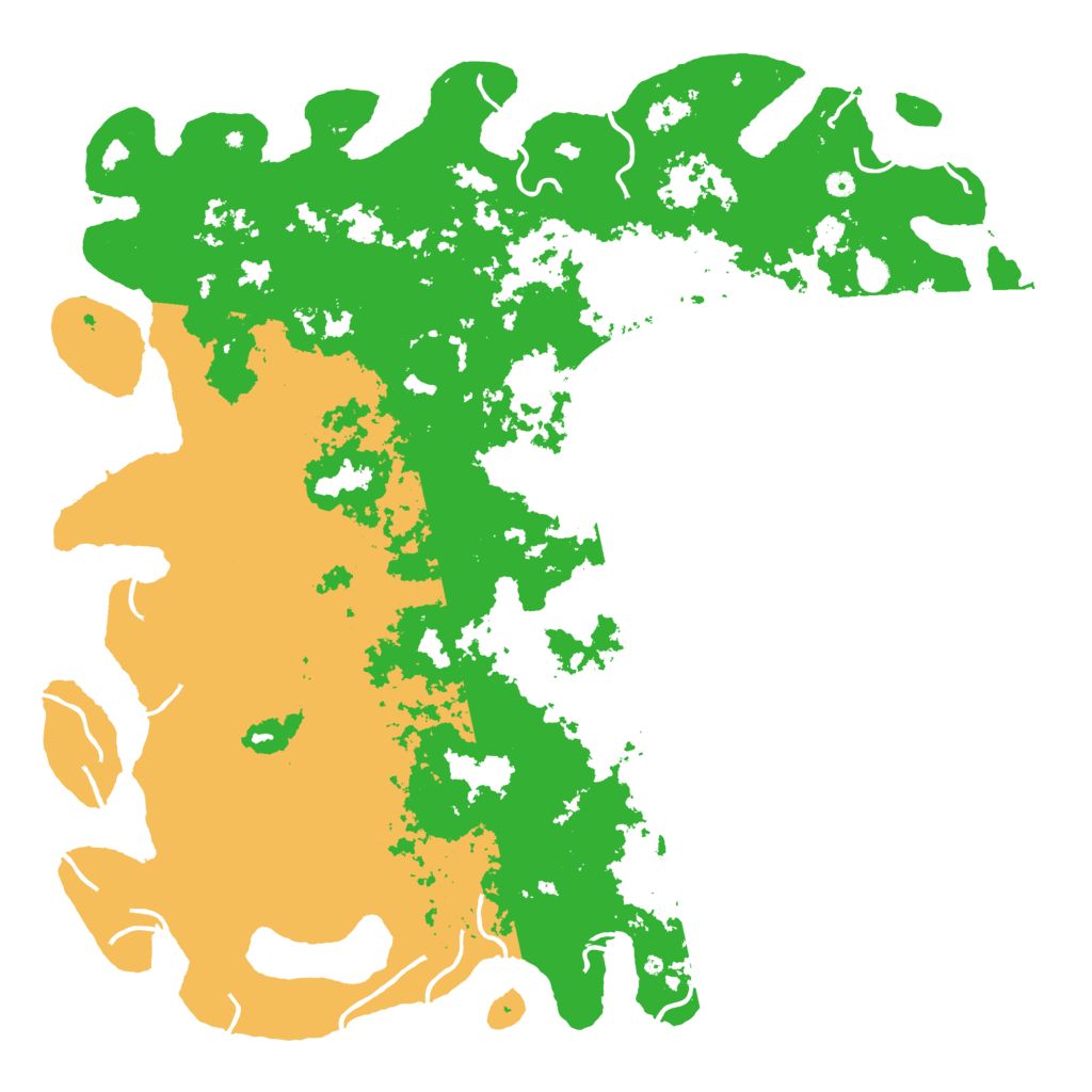 Biome Rust Map: Procedural Map, Size: 6000, Seed: 43276727