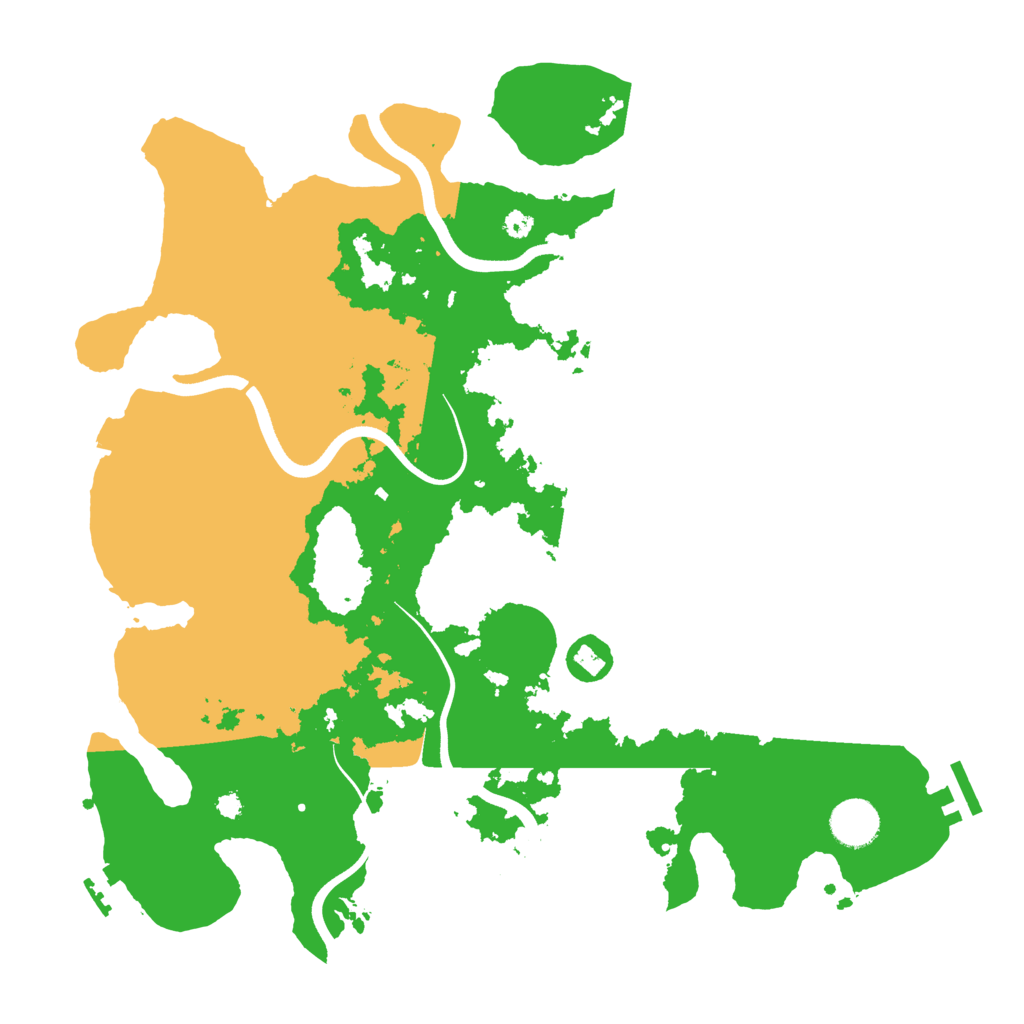 Biome Rust Map: Procedural Map, Size: 3700, Seed: 1720919305