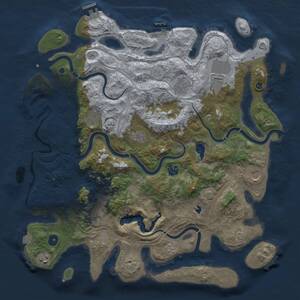 Thumbnail Rust Map: Procedural Map, Size: 4250, Seed: 1913618745, 15 Monuments