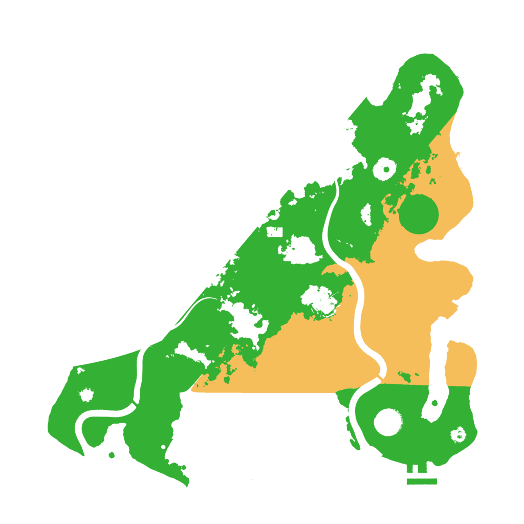 Biome Rust Map: Procedural Map, Size: 3500, Seed: 547523156