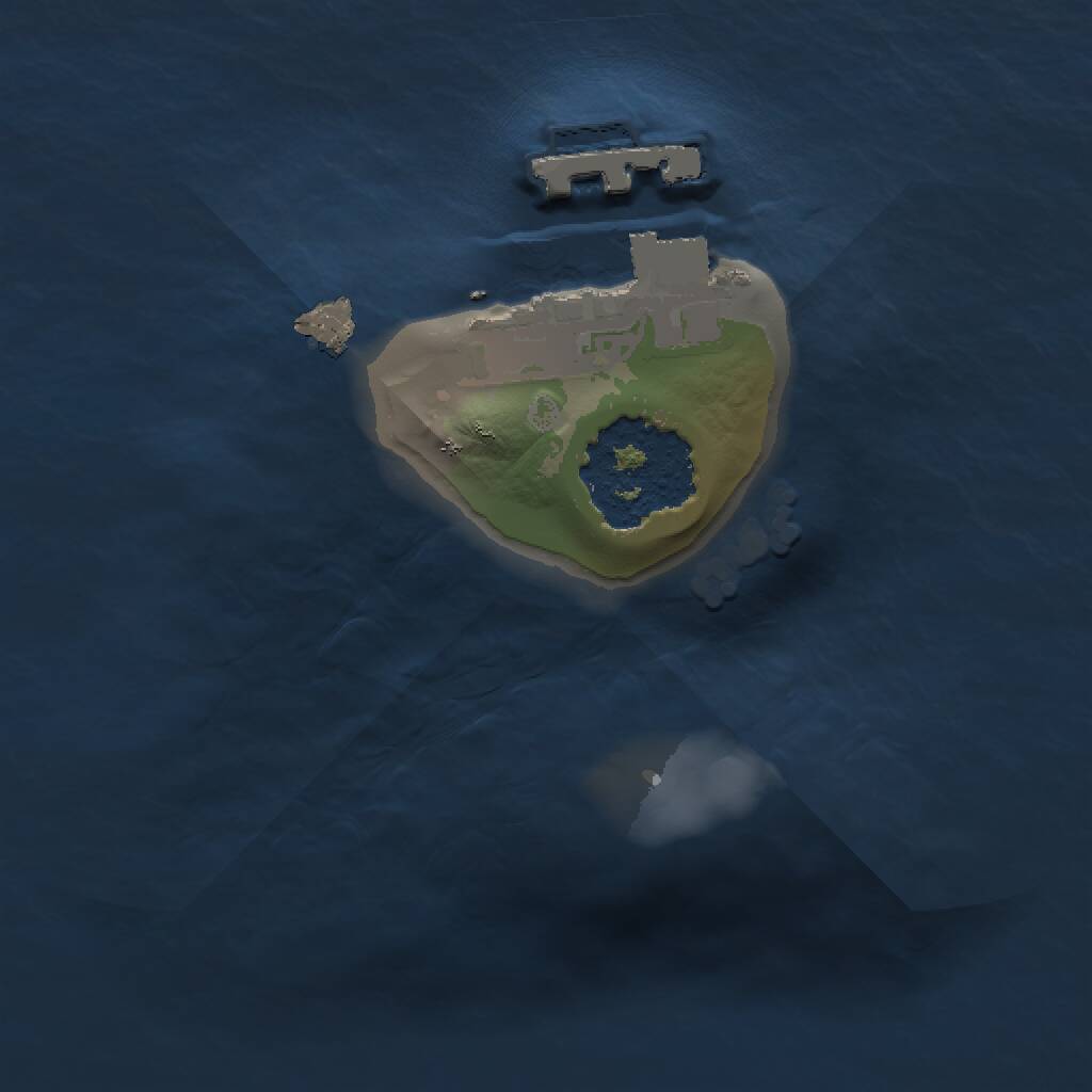 Rust Map: Procedural Map, Size: 1000, Seed: 195246806, 2 Monuments