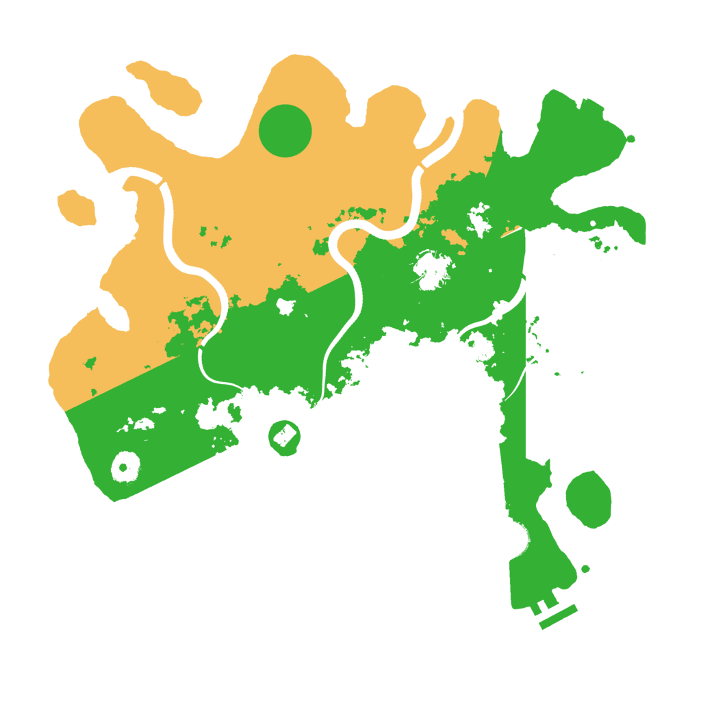 Biome Rust Map: Procedural Map, Size: 3500, Seed: 60517