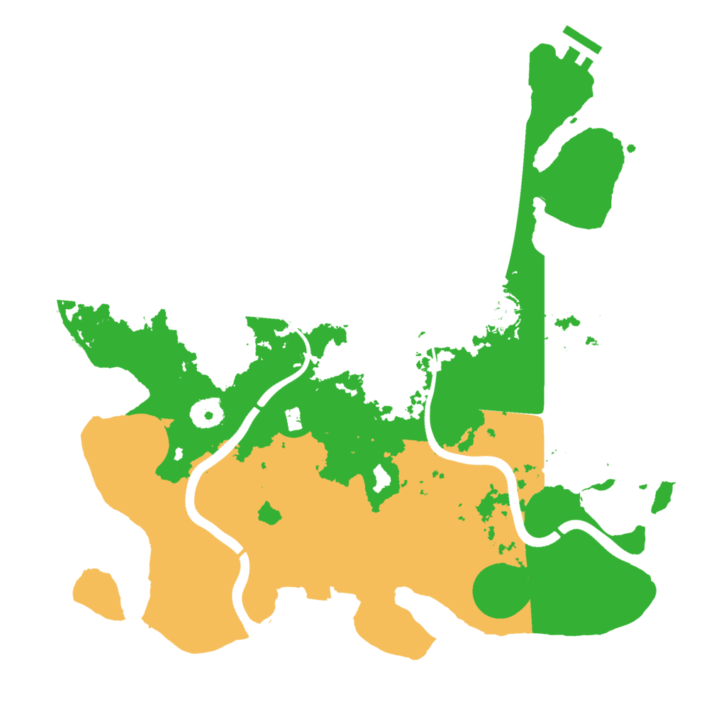 Biome Rust Map: Procedural Map, Size: 3500, Seed: 261698330