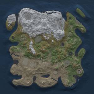 Thumbnail Rust Map: Procedural Map, Size: 3500, Seed: 483171939, 16 Monuments