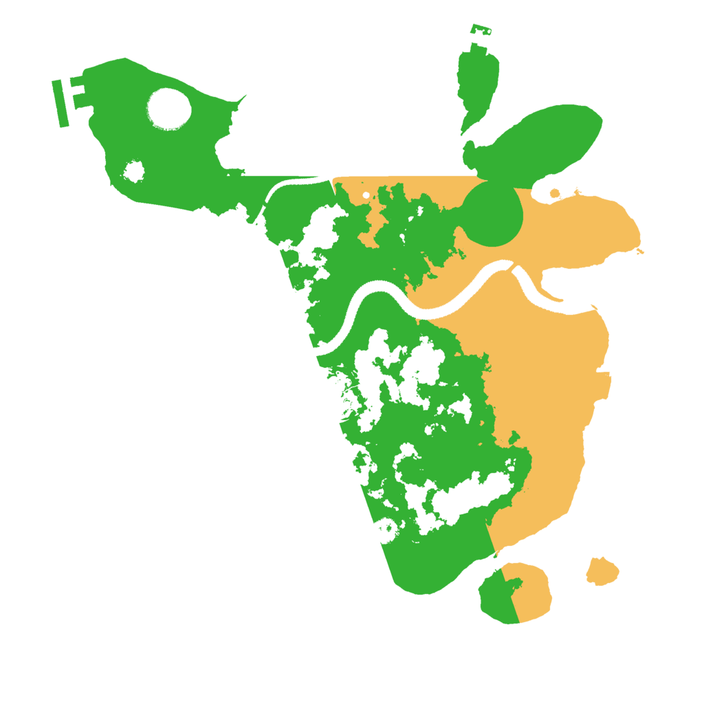 Biome Rust Map: Procedural Map, Size: 3000, Seed: 8057